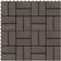 vidaXL 11 pcs Decking Tiles WPC 30x30 cm 1 sqm Dark Brown