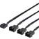 Deltaco Fan Power Splitter 4-pin-4-pin M-F 0.3m