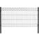 Hortus Panel Fence Set with X-decoration 200x100cm
