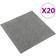vidaXL Textilplattor 20 st 5 m² 50x50 cm grå