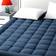 Easeland Quilted Mattress Cover White, Blue, Grey (203.2x198.1cm)