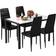 MIERES Faux Marble Dining Set 28x47" 5