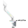 Deltaco GAMING WA95 RGB Single simple Support de table pour écran 43,2 cm (17) 81,3 cm (32) blanc inclinable, mobile, rotatif