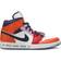 Nike Melody Ehsani x Air Jordan 1 Mid Fearless W- White/Black/Half Blue/Habanero Red