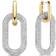 Ti Sento Milano Earrings - Silver/Gold/Transparent