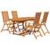 vidaXL 3079643 Ensemble repas de patio, 1 Table incluse 4 Chaises