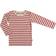 Mads Nørgaard Soft Striped Rib Tobinino - Red Nature Mel
