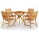 vidaXL 3087136 Set da pranzo per patio, 1 Tavolo incluso 4 Sedie