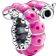 Pandora Cute Curled Caterpillar Charm - Silver/Pink/Black