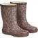 Wheat Rubber Boot Alpha Print