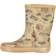 Wheat Alpha Printed Rubber Boot- Holiday Map