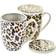 Dkd Home Decor Leopard Tazza 38cl 2pcs