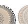 Dkd Home Decor Linen Bordstablett Vit, Svart