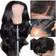 IUPin 4x4 Body Wave Lace Front Wig 24 inch Natural Black