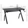 Homcom Ergonomic LED Gaming Desk - Black, 1200x660x760mm