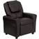 Flash Furniture Contemporary Brown LeatherSoft Recliner with Cup Holder and Headrest for Lounge