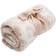 Barefoot Dreams CozyChic in The Wild Baby Blanket-Dusty Rose / Cream