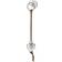 Georg Jensen Heart Keyring - Silver/Brown