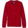 French Toast Big Girl's Anti-Pill Crew Neck Cardigan Sweater - Red