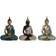 Dkd Home Decor Buddha Prydnadsfigur 20cm 3st