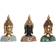 Dkd Home Decor Buddha Prydnadsfigur 26cm 3st