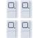 Jasco GE Battery Operated Magnetic Window Or Door Alarm 4-pack