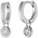 Lauren Ralph Lauren Huggie Drop Earrings - Silver/Transparent