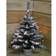 Premier Pre Lit Battery LED Snow Flocked Miniature Christmas Tree 61cm
