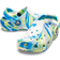 Crocs Toddler Classic Marbled Clog - White/Bright Cobalt