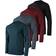 Dry-Fit Moisture Wicking Performance Long Sleeve T-shirt 4-Pack