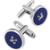 Aspinal of London Button Cufflinks - Silver/Blue