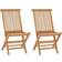 vidaXL 315441 2-pack Garden Dining Chair