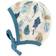 Joha Helmet Print Of Trees - Off-White And Blue