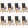 vidaXL 3120456 8-pack Chaise de jardin pour repas