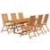 vidaXL 3079641 Matgrupp, 1 Bord inkl. 6 Stolar