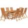vidaXL 3079642 Set da pranzo per patio, 1 Tavolo incluso 8 Sedie