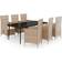 vidaXL 3099459 Ensemble repas de patio, 1 Table incluse 6 Chaises