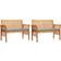 vidaXL 3120460 Havemøbelsæt, 1 borde inkl. 2 stole & 2 sofaer