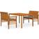 vidaXL 3120458 Matgrupp, 1 Bord inkl. 2 Soffor