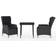 vidaXL 3099667 Essgruppe, 1 Tisch einschl. 2 Stühle