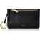 Fossil Women's Logan Leather Zip Card Case Wallet - Black