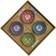 Dkd Home Decor Multicolour Bambu Mandala Stengods Orientalisk Sushiset Köksutrustning 12st