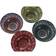 Dkd Home Decor Multicolour Bambu Mandala Stengods Orientalisk Sushiset Kitchenware 12pcs