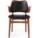 Warm Nordic Gesture Leather Kitchen Chair 28.7"