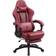 Gaming Chair Office Desk Chair with Massage Lumbar Support - Red