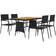 vidaXL 3120102 Ensemble repas de patio, 1 Table incluse 4 Chaises