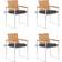 vidaXL 3078580 4-pack Garden Dining Chair