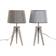 Dkd Home Decor Pinewood Table Lamp 57.5cm 2pcs