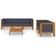 vidaXL 3058118 Loungeset, 1 Bord inkl. 5 Soffor