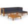 vidaXL 3058108 Loungeset, 1 Bord inkl. 3 Soffor